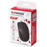 Мышь проводная SONNEN М-201, USB, 1000 dpi, 2 кнопки + колесо-кнопка, оптическая, черная, 512631 по низкой цене оптом Краснодар, Москва, Уфа, Казань, Барнаул, Владивосток, Хабаровск, Сахалин, Красноярск, Екатеренбург, 