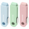Ластики выдвижные BRAUBERG "Slider Mini", НАБОР 3 ШТ, 68х12х8мм, пастельные цвета, блистер, 271992 по низкой цене оптом Краснодар, Москва, Уфа, Казань, Барнаул, Владивосток, Хабаровск, Сахалин, Красноярск, Екатеренбург, 