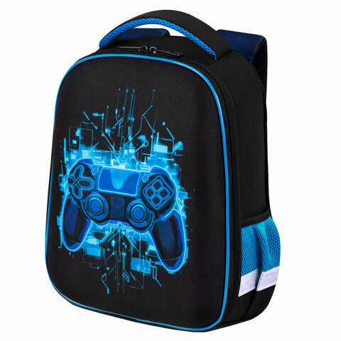Ранец BRAUBERG KIDS START, 1 отделение, 2 кармана, Digital gamepad, 3D панель, 35х26х13 см, 273152 по низкой цене оптом 