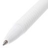 Ручка шариковая масляная автоматическая BRAUBERG "White", СИНЯЯ, корпус белый, узел 1 мм, линия письма 0,5 мм, 142713 по низкой цене оптом 