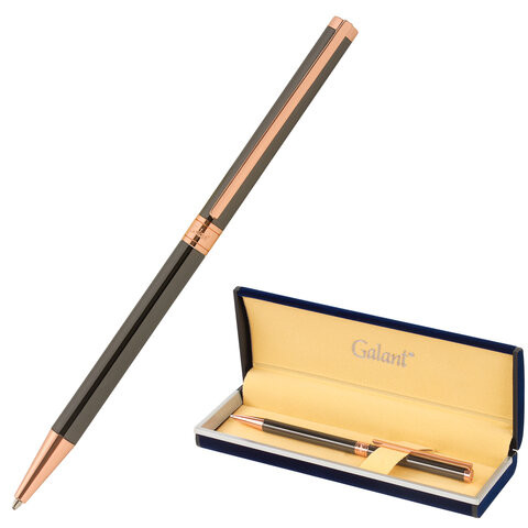 Ручка подарочная шариковая GALANT "ASTRON BRONZE", корпус металлический, детали розовое золото, узел 0,7 мм, синяя, 143524 по низкой цене оптом 