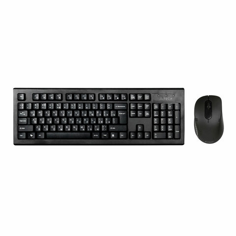 Набор беспроводной A4TECH 7100N, USB, 104 кл., 2 кн.+1 кн.-колесо, черная, 613833 по низкой цене оптом Краснодар, Москва, Уфа, Казань, Барнаул, Владивосток, Хабаровск, Сахалин, Красноярск, Екатеренбург, 