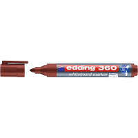 Маркер для белых досок edding 360, круглый наконечник, 1.5-3 мм Коричневый