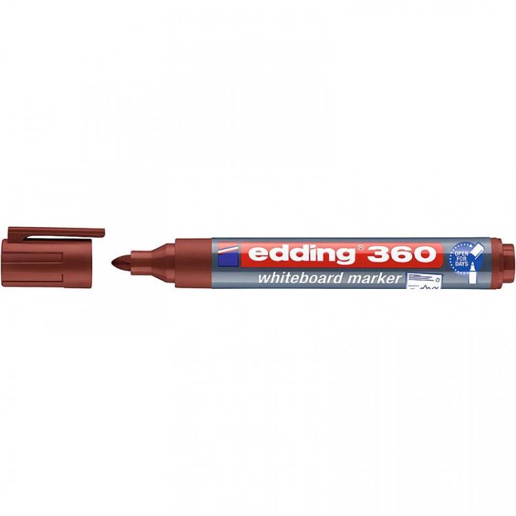 Маркер для белых досок edding 360, круглый наконечник, 1.5-3 мм Коричневый по низкой цене оптом 