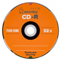 Диски CD-R SMARTBUY, 700 Мб, 52x, Bulk (упаковка на шпиле), КОМПЛЕКТ 100 шт., SBCD-R100S