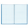 Блокнот А5 (135х206 мм), 96 л., твердый переплет, ламинированная обложка, клетка, BRAUBERG, "INDAY blue", 121929