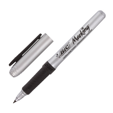 Маркер для CD/DVD BIC "Marking Ultra Fine", ЧЕРНЫЙ, тонкий наконечник 0,7 мм, 8290801 по низкой цене оптом Краснодар, Москва, Уфа, Казань, Барнаул, Владивосток, Хабаровск, Сахалин, Красноярск, Екатеренбург, 