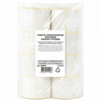 Этикетка термотрансферная ПОЛУГЛЯНЕЦ (58х40 мм), 700 этикеток в ролике, КОМПЛЕКТ 8 шт., 880965