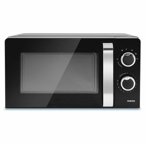 Микроволновая печь CENTEK CT-1575, объем 20 л, мощность 700 Вт, механическое управление, черная по низкой цене оптом 