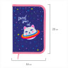 Пенал BRAUBERG, 1 отделение, ткань, 20х14 см, "Space Cat", 229278 по низкой цене оптом 
