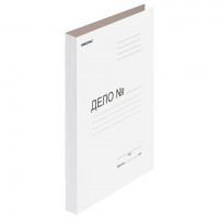 Скоросшиватель картонный ОФИСМАГ, гарантированная плотность 220 г/м2, до 200 листов, 127819