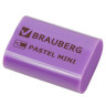 Ластик BRAUBERG "Pastel Mini", 27х18х10 мм, ассорти пастельных цветов, экологичный ПВХ, 229581 по низкой цене оптом Краснодар, Москва, Уфа, Казань, Барнаул, Владивосток, Хабаровск, Сахалин, Красноярск, Екатеренбург, 