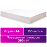 Картон для подшивки документов А4, немелованный, 100 листов, 260 г/м2, BRAUBERG, 210х297 мм, 124877 по низкой цене оптом Краснодар, Москва, Уфа, Казань, Барнаул, Владивосток, Хабаровск, Сахалин, Красноярск, Екатеренбург, 