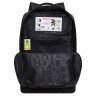 Рюкзак GRIZZLY, карман-антивор, TOTAL BLACK, 42х28х12 см, RQL-513-2/3 по низкой цене оптом 