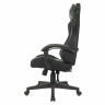 Кресло компьютерное BRABIX "Striker GM-121", синхромеханизм,2 подушки, экокожа/велюр, черное/серое, 532961 по низкой цене оптом 
