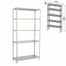 Стеллаж металлический BRABIX "MS Plus-200/40-5", 2000х1000х400 мм, 5 полок, регулируемые опоры, 291109, S241BR164502 по низкой цене оптом 