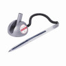 Ручка шариковая настольная BRAUBERG "Counter Pen", СИНЯЯ, пружинка, корпус серебристый, 0,5 мм, 143258 по низкой цене оптом Краснодар, Москва, Уфа, Казань, Барнаул, Владивосток, Хабаровск, Сахалин, Красноярск, Екатеренбург, 