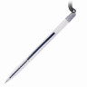 Ручка шариковая настольная BRAUBERG "Counter Pen", СИНЯЯ, пружинка, корпус серебристый, 0,5 мм, 143258 по низкой цене оптом Краснодар, Москва, Уфа, Казань, Барнаул, Владивосток, Хабаровск, Сахалин, Красноярск, Екатеренбург, 