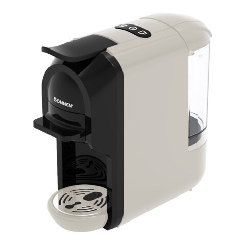 Кофемашина капсульная 3 в 1 для молотого кофе и капсул DOLCE GUSTO и NESPRESSO, SONNEN CM510B, 1450 Вт, 0,6 л, бежевая, 457338 по низкой цене оптом 