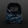Мешок для обуви BRAUBERG PREMIUM, карман, подкладка, светоотражайка, 43х33 см, Night race, 272425 по низкой цене оптом 