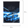 Мешок для обуви BRAUBERG PREMIUM, карман, подкладка, светоотражайка, 43х33 см, Night race, 272425 по низкой цене оптом 