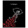 Тетрадь А5, 48 л., ПЗБМ, скоба, клетка, Soft Touch, фольга, конгрев, лак, "Вечная любовь" (5 видов), 028930 по низкой цене оптом 