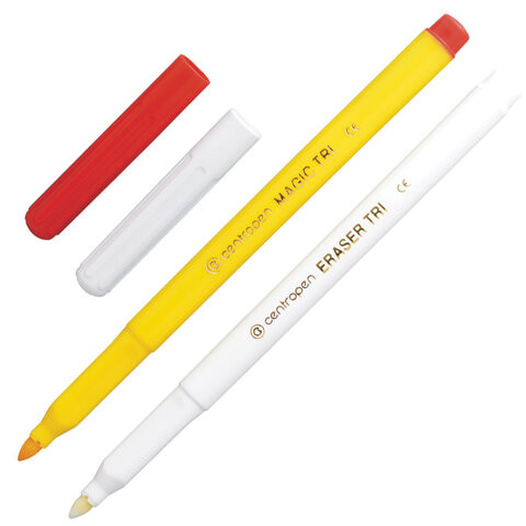 Фломастеры меняющие цвет 8 ЦВЕТОВ CENTROPEN "Magic", + 2 изменяющих цвет, вентилируемый колпачок, 2549/10KK, 5 2549 1001 по низкой цене оптом 
