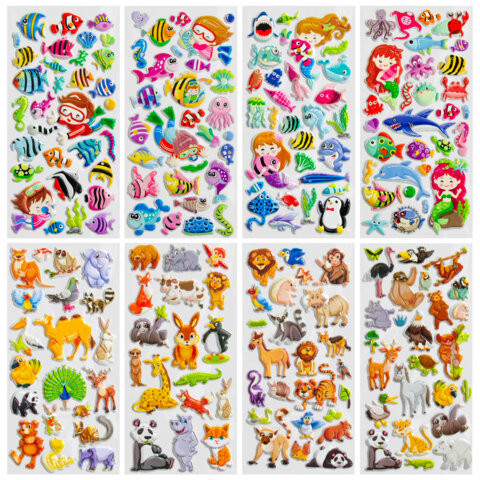 Наклейки зефирные "Животный мир", 19х9,5 см, ассорти 8 видов, FUNSTER (ФАНСТЕР), 666089 по низкой цене оптом Наклейки зефирные "Животный мир", 19х9,5 см, ассорти 8 видов, FUNSTER (ФАНСТЕР), 666089 по низкой цене оптом