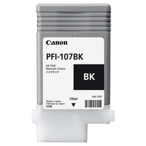 Картридж струйный CANON (PFI-107BK) PF680/685/780/785, черный, оригинальный, 130 мл, 6705B001 по низкой цене оптом 