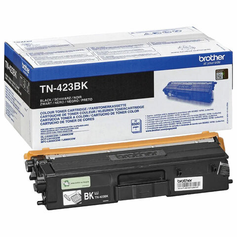 Картридж лазерный BROTHER (TN423BK) HLL8260CDW/DCPL8410CDW/MFCL8690CDW, черный, оригинальный, ресурс 6500 страниц по низкой цене оптом 
