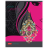 Тетрадь, А5, 96 л., HATBER, скоба, клетка, фольга, конгрев, выборочный лак, "Gold jewelry" (5 видов), 96Т5КфвлВ1 по низкой цене оптом 