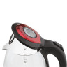 Чайник SCARLETT SC-EK27G99, 1,7 л, 2200Вт, закрытый нагревательный элемент, стекло, красный по низкой цене оптом Краснодар, Москва, Уфа, Казань, Барнаул, Владивосток, Хабаровск, Сахалин, Красноярск, Екатеренбург, 