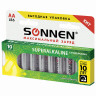 Батарейки КОМПЛЕКТ 10 шт., SONNEN Super Alkaline, АА (LR06,15А), алкалиновые, пальчиковые, в коробке, 454231 по низкой цене оптом 