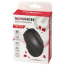 Мышь проводная SONNEN М-713, USB, 1000 dpi, 2 кнопки + колесо-кнопка, оптическая, черная, 512637 по низкой цене оптом Краснодар, Москва, Уфа, Казань, Барнаул, Владивосток, Хабаровск, Сахалин, Красноярск, Екатеренбург, 