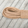 Веревка (канат) джутовая для рукоделия, декоративная, длина 50 м, d=8 мм, ОСТРОВ СОКРОВИЩ, 607950