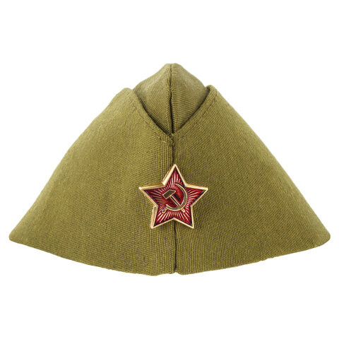 Пилотка Военная однослойная, металлическая красная звезда, размер универсальный, 51-56, ПЛ-02 по низкой цене оптом Краснодар, Москва, Уфа, Казань, Барнаул, Владивосток, Хабаровск, Сахалин, Красноярск, Екатеренбург, 