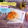 Альбомы для рисования А4 40 л., КОМПЛЕКТ 2 шт., гребень, обложка картон, BRAUBERG, 205х290 мм, "Хищники" (2 вида), 880028 по низкой цене оптом 