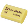 Ластик BRAUBERG "Pastel", 37х24х11мм, ассорти пастельных цветов, экологичный ПВХ, 229582 по низкой цене оптом 