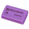 Ластик BRAUBERG "Pastel", 37х24х11мм, ассорти пастельных цветов, экологичный ПВХ, 229582 по низкой цене оптом 