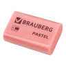Ластик BRAUBERG "Pastel", 37х24х11мм, ассорти пастельных цветов, экологичный ПВХ, 229582 по низкой цене оптом 