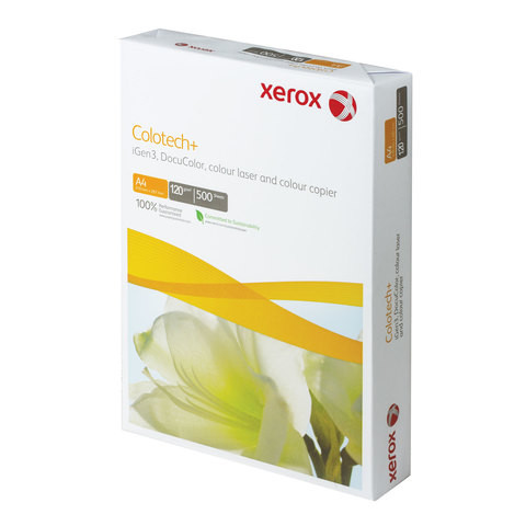 Бумага XEROX COLOTECH PLUS, А4, 120 г/м2, 500 л., для полноцветной лазерной печати, А++, Австрия, 170% (CIE), 003R98847 по низкой цене оптом 