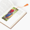 Закладка для книг 3D, BRAUBERG, объемная, "Попугаи", с декоративным шнурком-завязкой, 125772 по низкой цене оптом Краснодар, Москва, Уфа, Казань, Барнаул, Владивосток, Хабаровск, Сахалин, Красноярск, Екатеренбург, 