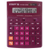 Калькулятор настольный STAFF STF-888-12-WR (200х150 мм) 12 разрядов, двойное питание, БОРДОВЫЙ, 250454 по низкой цене оптом 