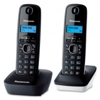 Радиотелефон PANASONIC KX-TG1612RU1 + дополнительная трубка, память 50 номеров, АОН, будильник, серый