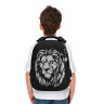 Ранец BRAUBERG SHINY, 2 отделения, с брелком, "Savage lion", СВЕТЯЩИЙСЯ РИСУНОК, 38х28х14 см, 272039 по низкой цене оптом 