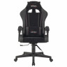 Кресло компьютерное BRABIX "Striker GM-121", синхромеханизм, 2 подушки, экокожа/велюр, черное, 532962 по низкой цене оптом 