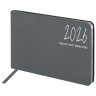 Еженедельник датированный 2026 МАЛЫЙ ФОРМАТ 105х160мм А6 BRAUBERG Blaze, фольга, серый, 117218 по низкой цене оптом 