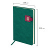 Ежедневник датированный 2026 А5 138х213мм BRAUBERG Accent под кожу, держатель, зеленый/бордо, 117387 по низкой цене оптом 