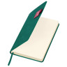 Ежедневник датированный 2026 А5 138х213мм BRAUBERG Accent под кожу, держатель, зеленый/бордо, 117387 по низкой цене оптом 