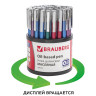 Ручка шариковая масляная BRAUBERG "Oxet Color", СИНЯЯ, корпус ассорти, В ДИСПЛЕЕ, игольчатый узел 0,7 мм, линия письма 0,35 мм, 143003 по низкой цене оптом Краснодар, Москва, Уфа, Казань, Барнаул, Владивосток, Хабаровск, Сахалин, Красноярск, Екатеренбург, 